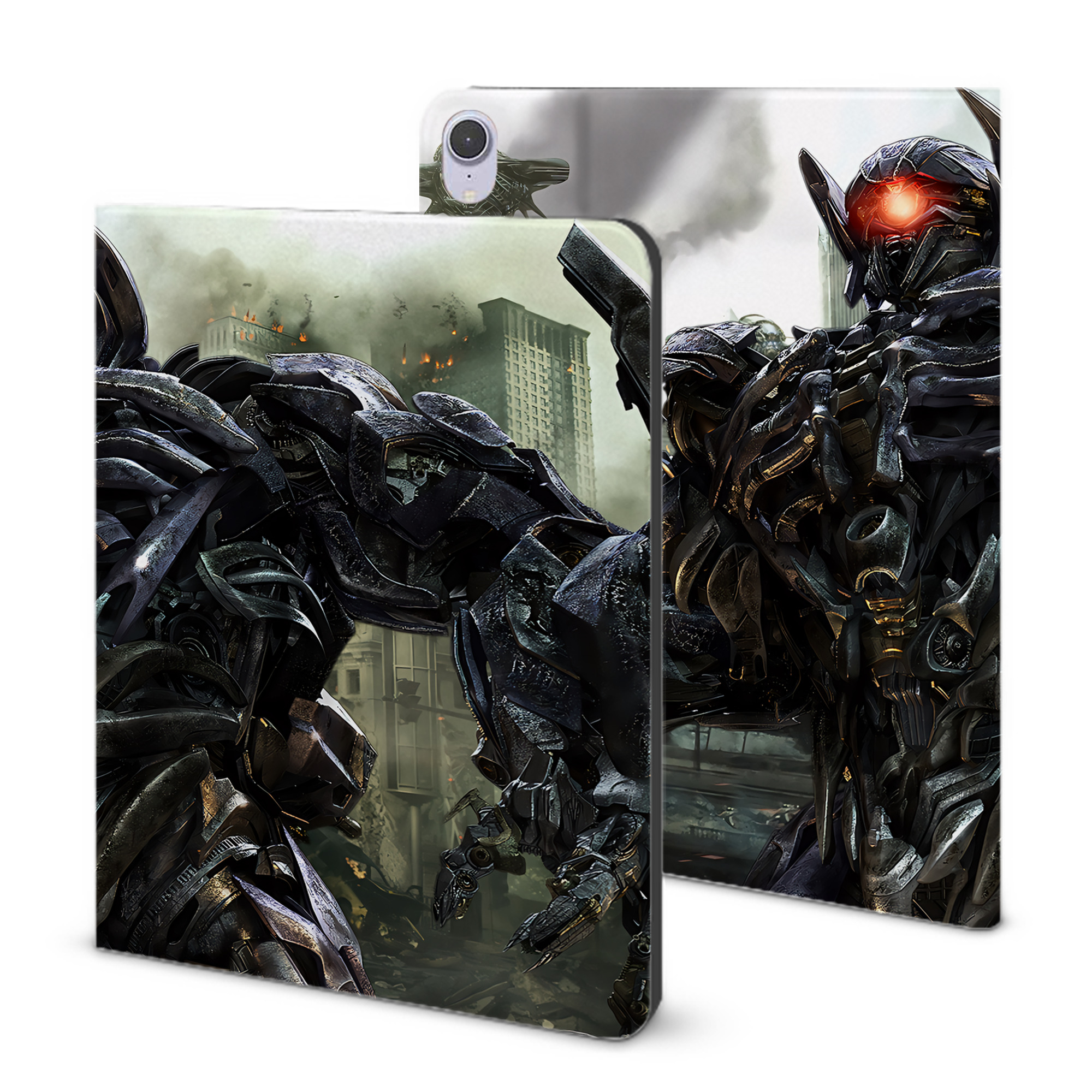 （画像用） Transformers トランスフォーマー IPad ケース ブック型 PUレザー TPU 耐衝撃 軽量 薄型 ペン収納なし 全面保護 IPad 各モデル対応